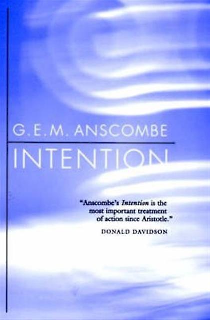 Intention - G. E. M. Anscombe - Paperback - English Book - Analytical philosophy and Logical Positivism