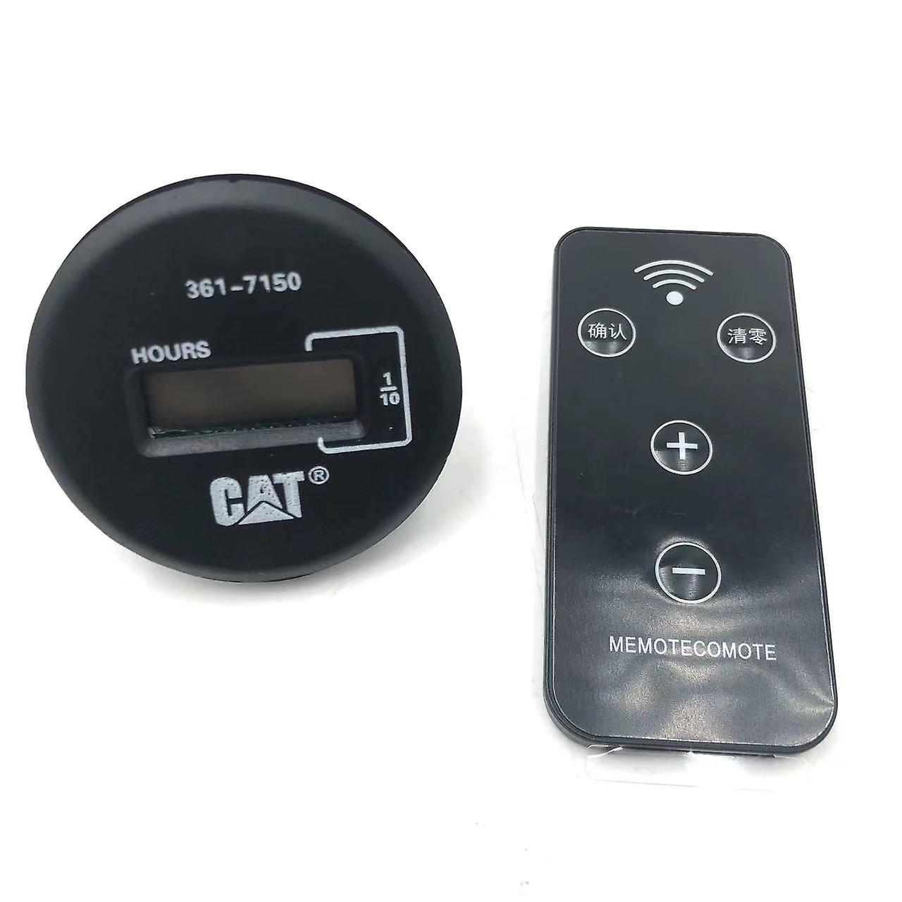 Round Mechanical Hour Meter Counter Timer Caterpillar For Generator Diesel Gasolin Petrol Engine Excavator