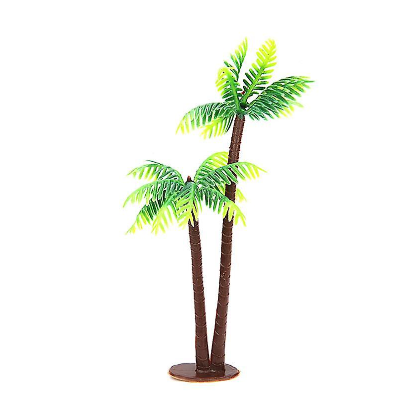 Plastic Artificial Plant Mini Coconut Tree Wedding Party Cake Decorating Tool