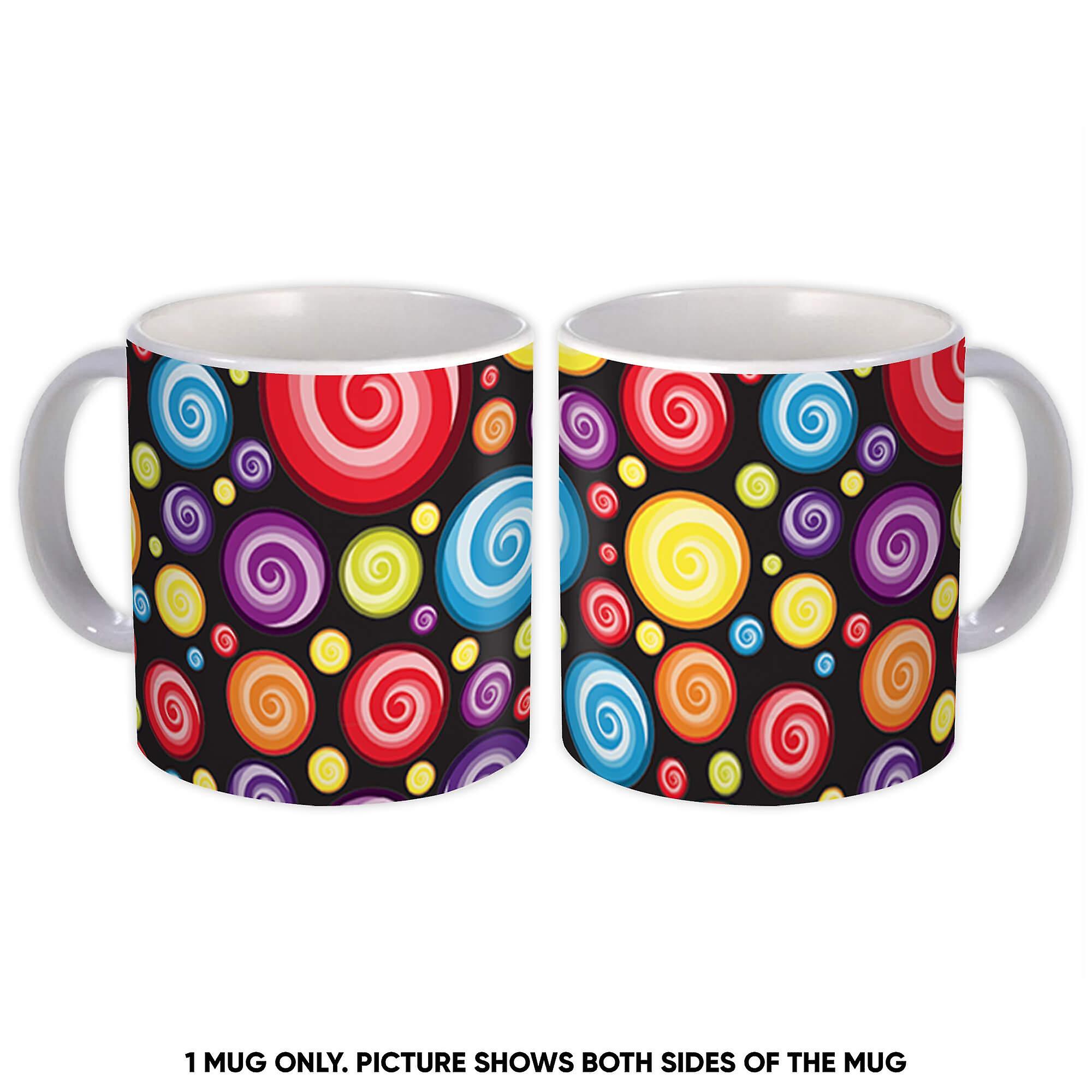 Presentmugg: Lollipop Circles Polka