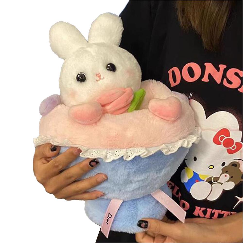 Plush Flower Bouquet Bunny Doll