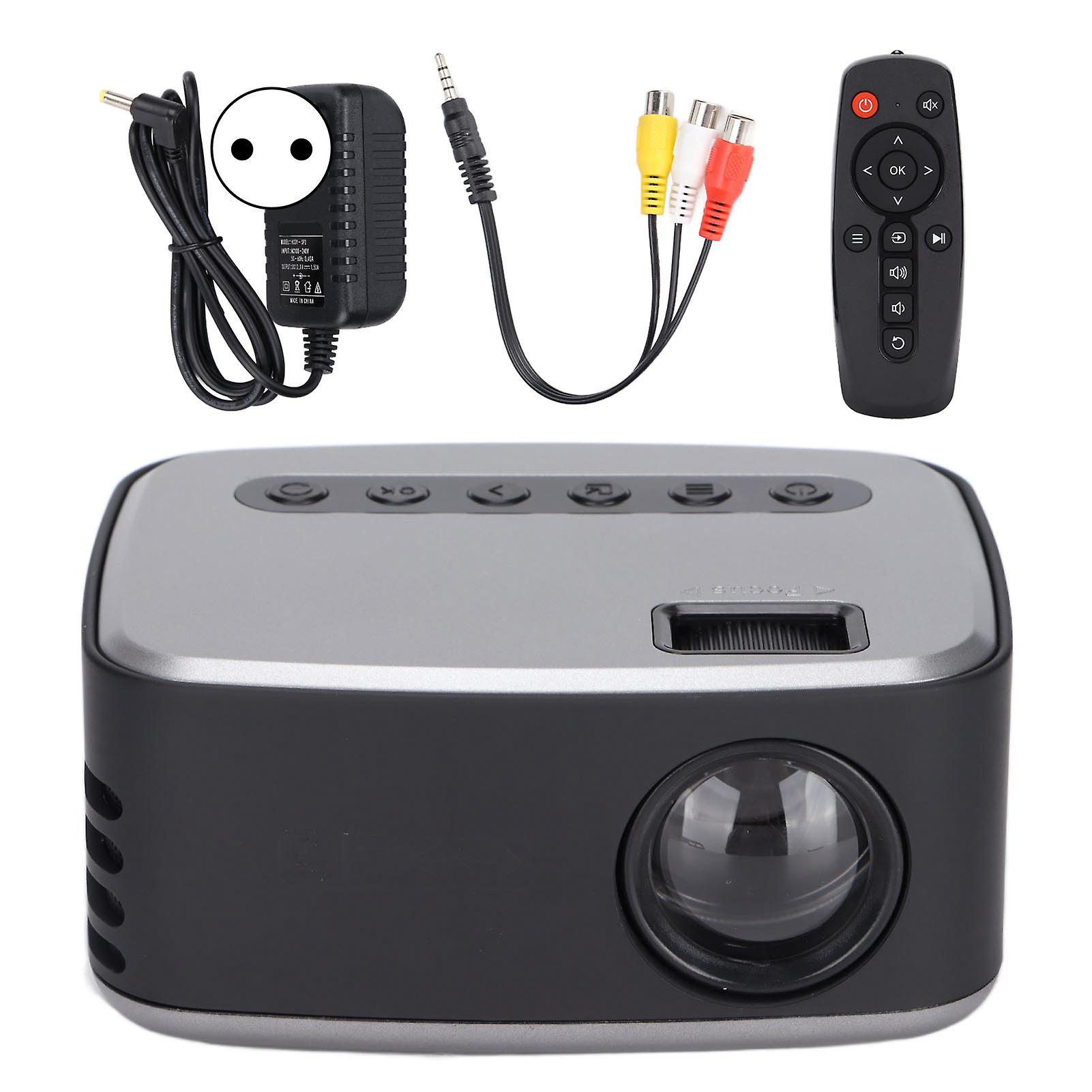 Mini Smart LED Video Projector with HD Multimedia Interface, o and Video, for Home Theater, 100-240V EU Plug