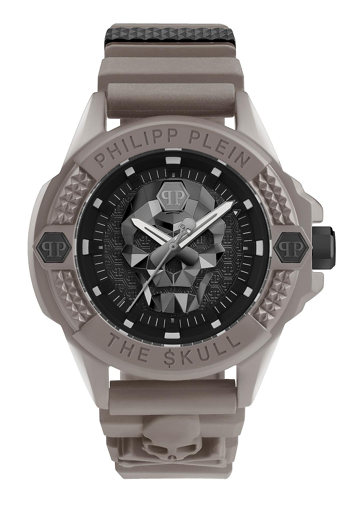 Philipp Plein Men's Watch Analog Quartz THE $KULL ECOCERAMIC PWUBA0323 Silicone