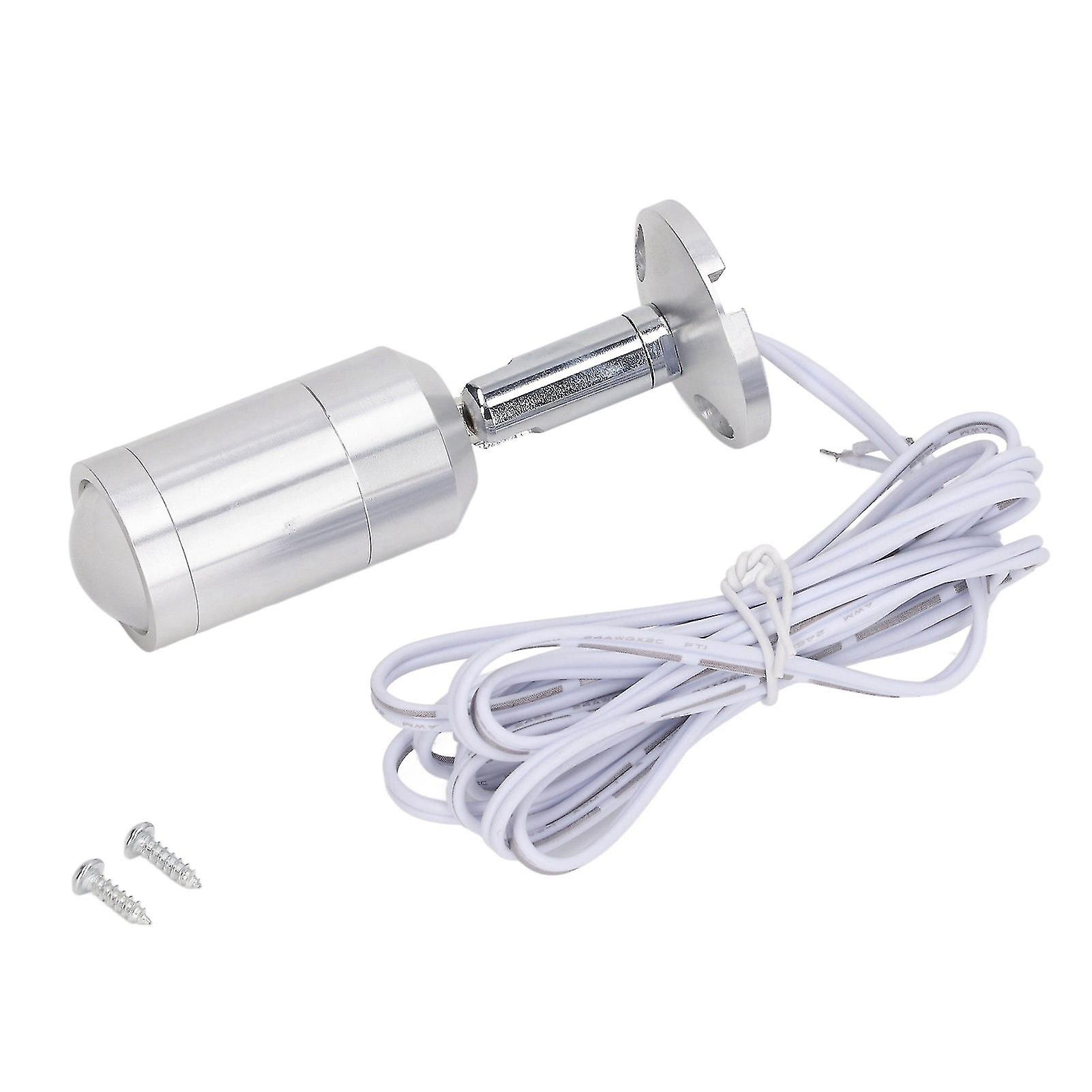 Adjustable Angle LED Showcase Spotlight, Mini Showcase Lighting for Display Cabinet, Shelves, Jewelry, Silver, AC 220V