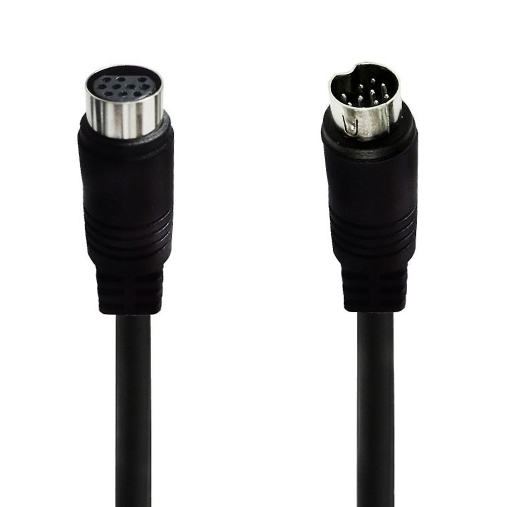 3/1,5/1/0,5 m S-Video-Kabel Stecker zu Buchse 10Pin Mini DIN Computer Anschluss TV-Kabel für Projektor VCR DVD vernickelt 0.5 m