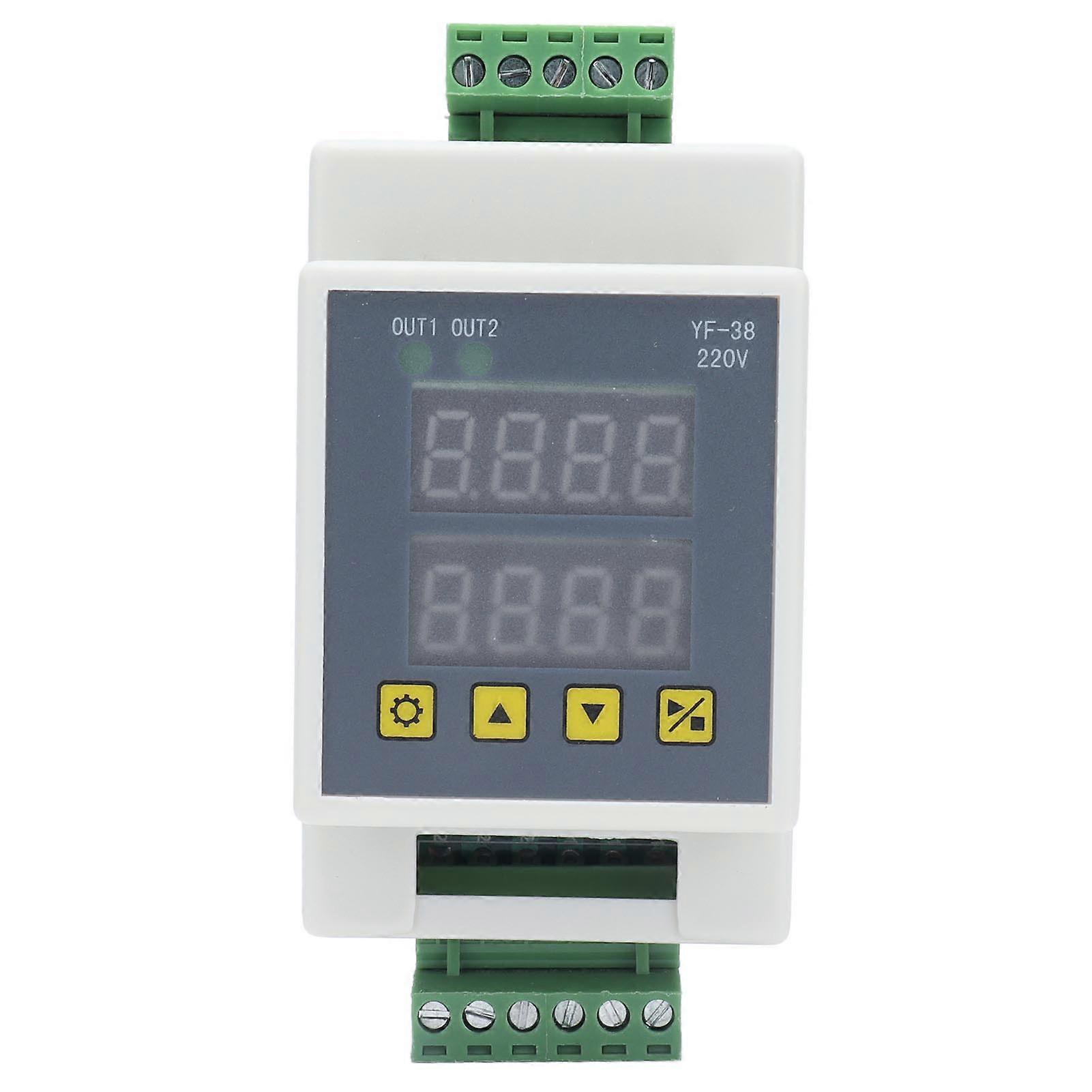 Delay Relay Pulse Trigger Timing Cycle Switch Module 2 Way Control Board YF‑38 AC 220V