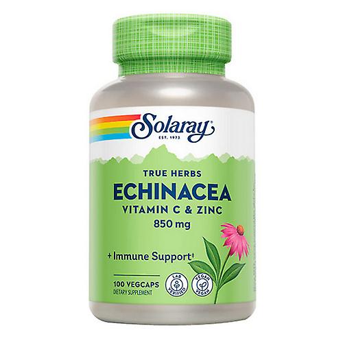 Solaray Echinacea mit Vitamin C & Zink, 100 Kapseln (1er Packung)