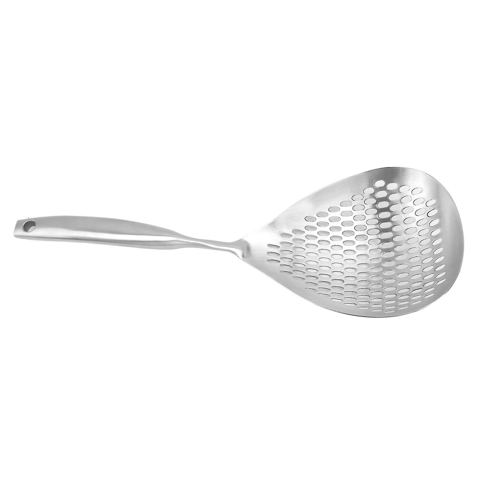 Kitchen Strainer Spoon Stainless Steel Straining Spoon Ladle Spider Strainer Cooking Colander 