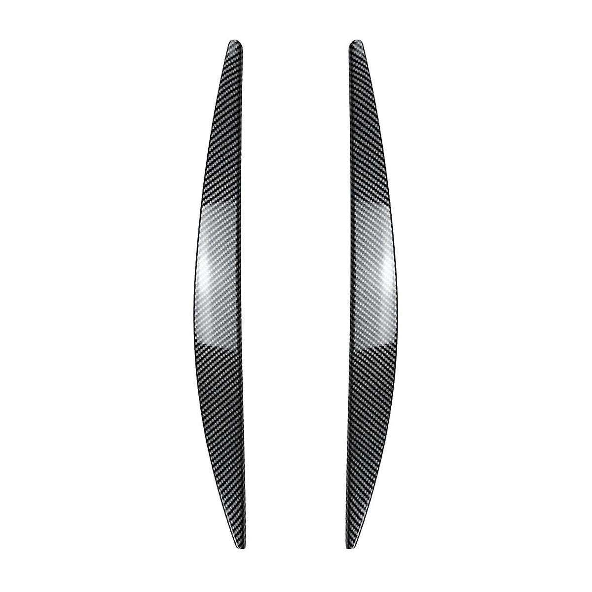 Auto Faro Anteriore Copertura Luce Anteriore Lampada Palpebra Sopracciglio Trim ABS per MK3 2015-2017 Fibra di Carbonio