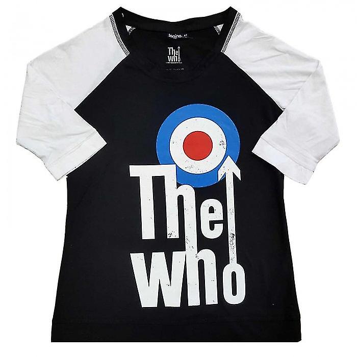 The Who Mujer/Mujer Camiseta Raglán de Algodón Elevated Target