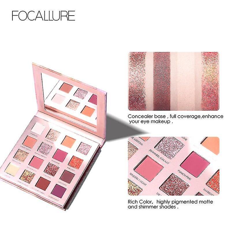 Eye Shadow 16 Colors Sunrise Eyeshadow Palette Glitter Matte Pigment For Eyes Long Lasting Shadows Eye Shadow