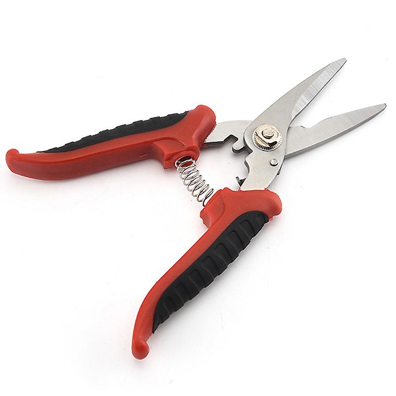 Multifunction Metal Scissors Cable Stripping Shears Stainless Steel Electrician Tool New