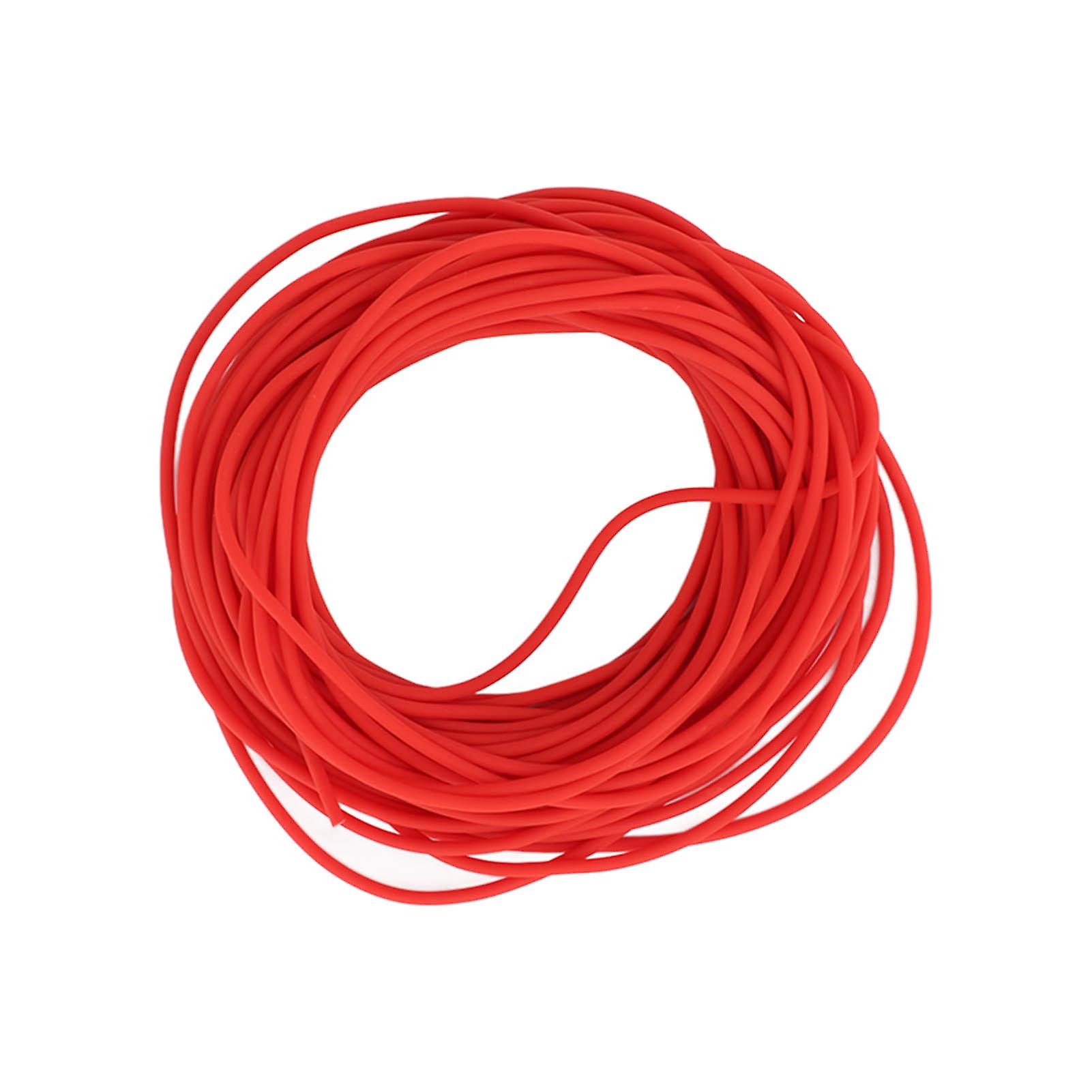 10M Latex Rubber Tube High Elastic Tubing Band for Fitness Exercises Diameter 2.2 mmRed