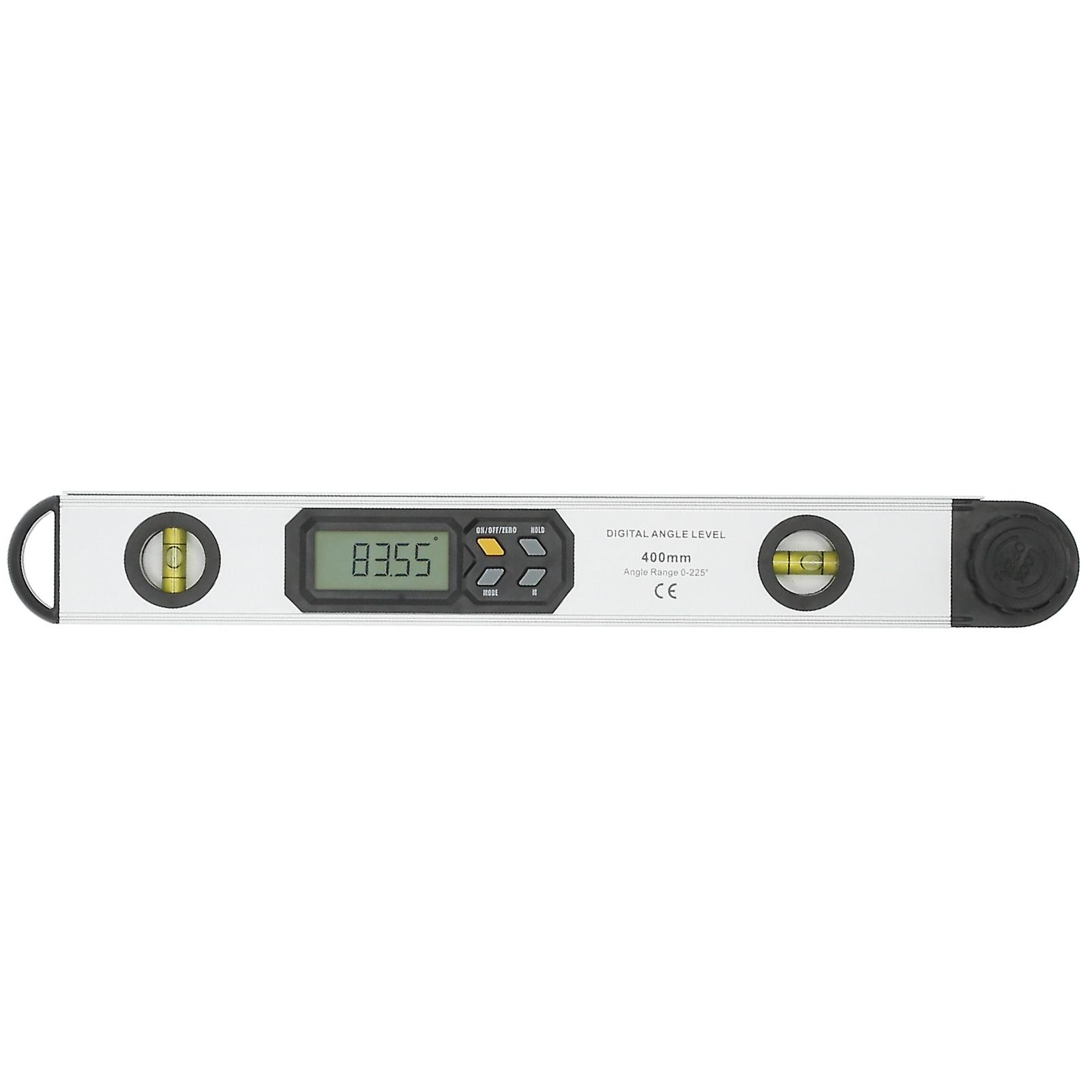 Digital Angle Ruler 2in LED Electronic Level Protractor Measuring Tool 400mm with Bag