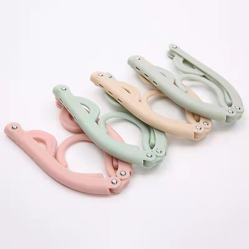 8 Pieces Portable Plastic Foldable Garment Rack