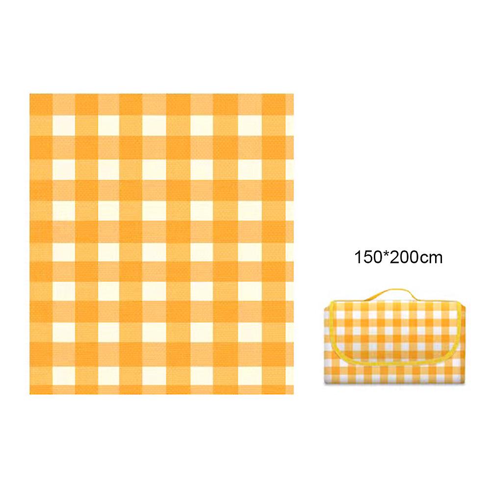 Grass Picnic Blanket with Carry Strap Thickened Water Resistant Picnic Mat For Picnic