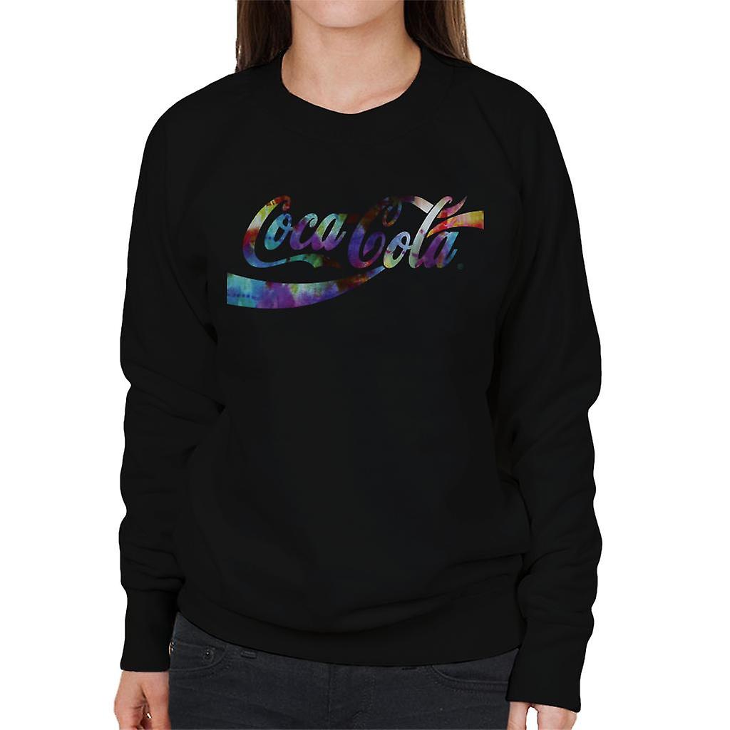 Coca Cola Colourful Gradient Mist Logo Women's Sweatshirt