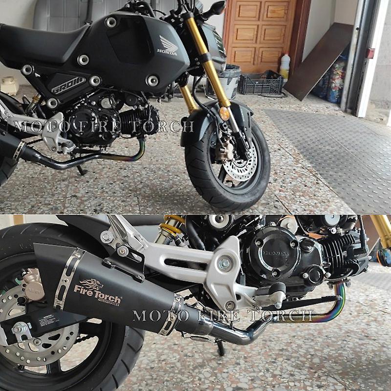 Für Honda GROM MSX125 2013 - 2019 2020 2021 Motorrad Auspuff Escaep Volle System Ändern Schalldämpfer Mit Front Link Rohr DB-Killer