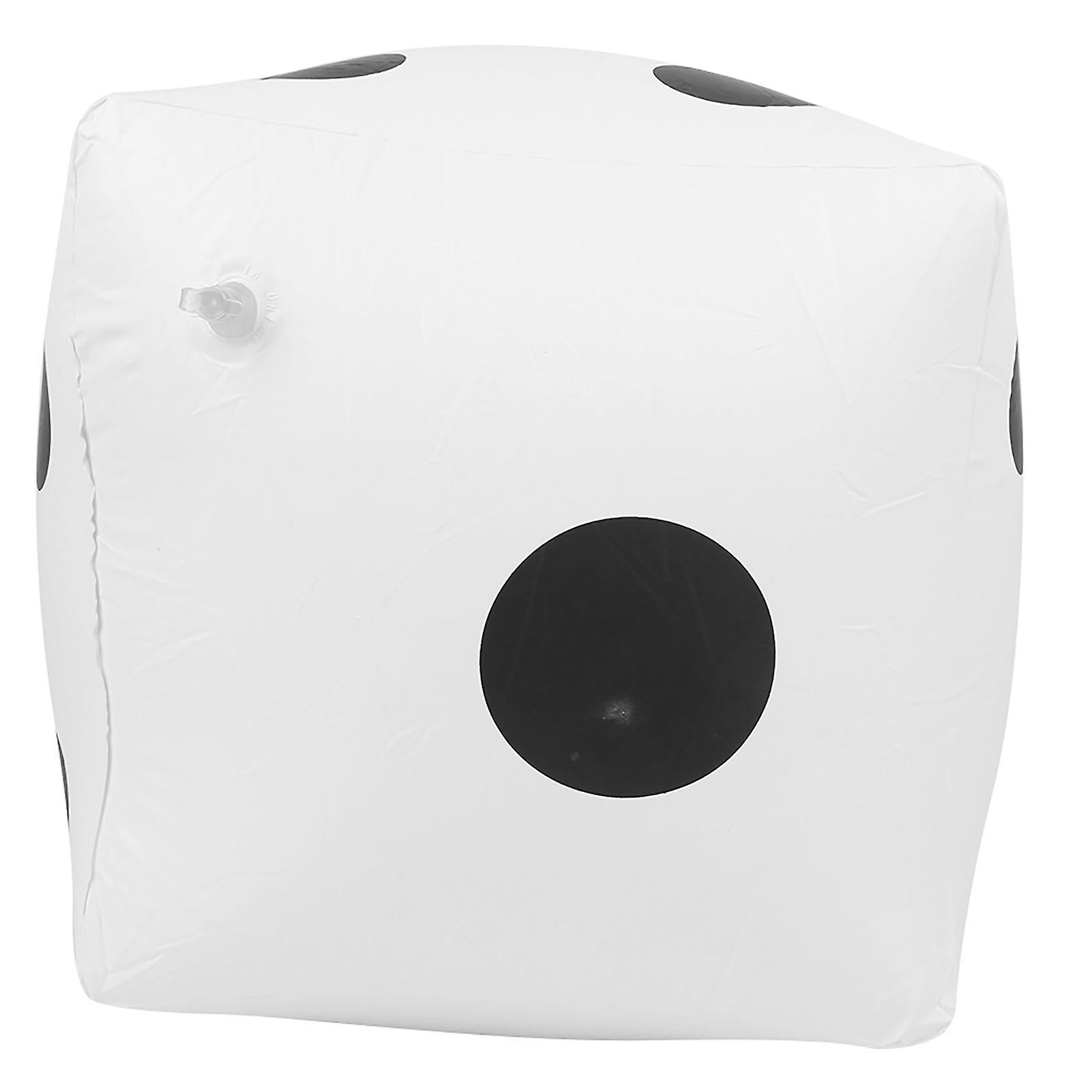 Portable Inflatable Dice for Indoor and Outdoor Party Activities Game Props Toy White