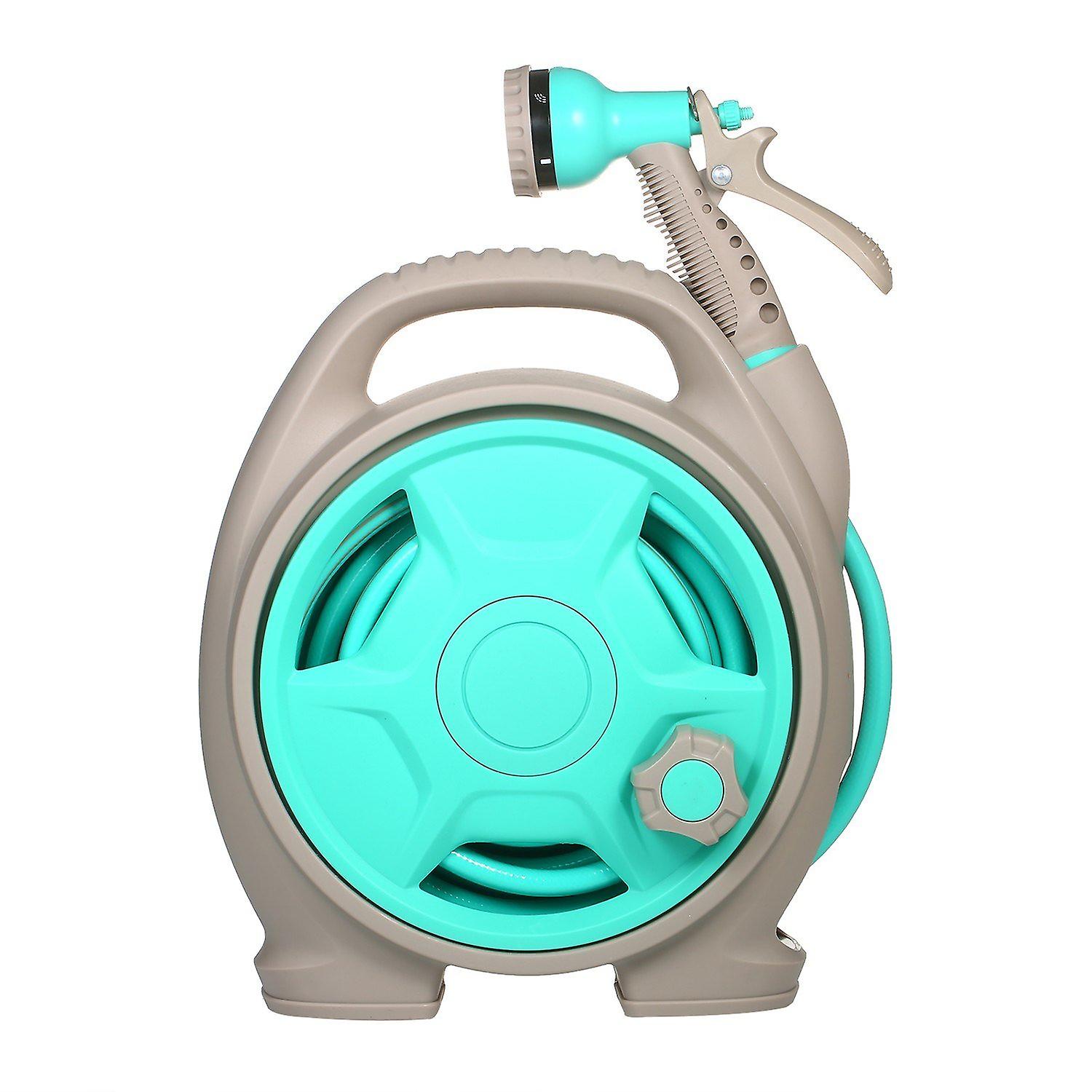 Retractable Garden Hose-reel With 6 Adjustable Sprayer Nozzle Dual Size Connector 10m Water Garage Tool Car Cleaning Tools