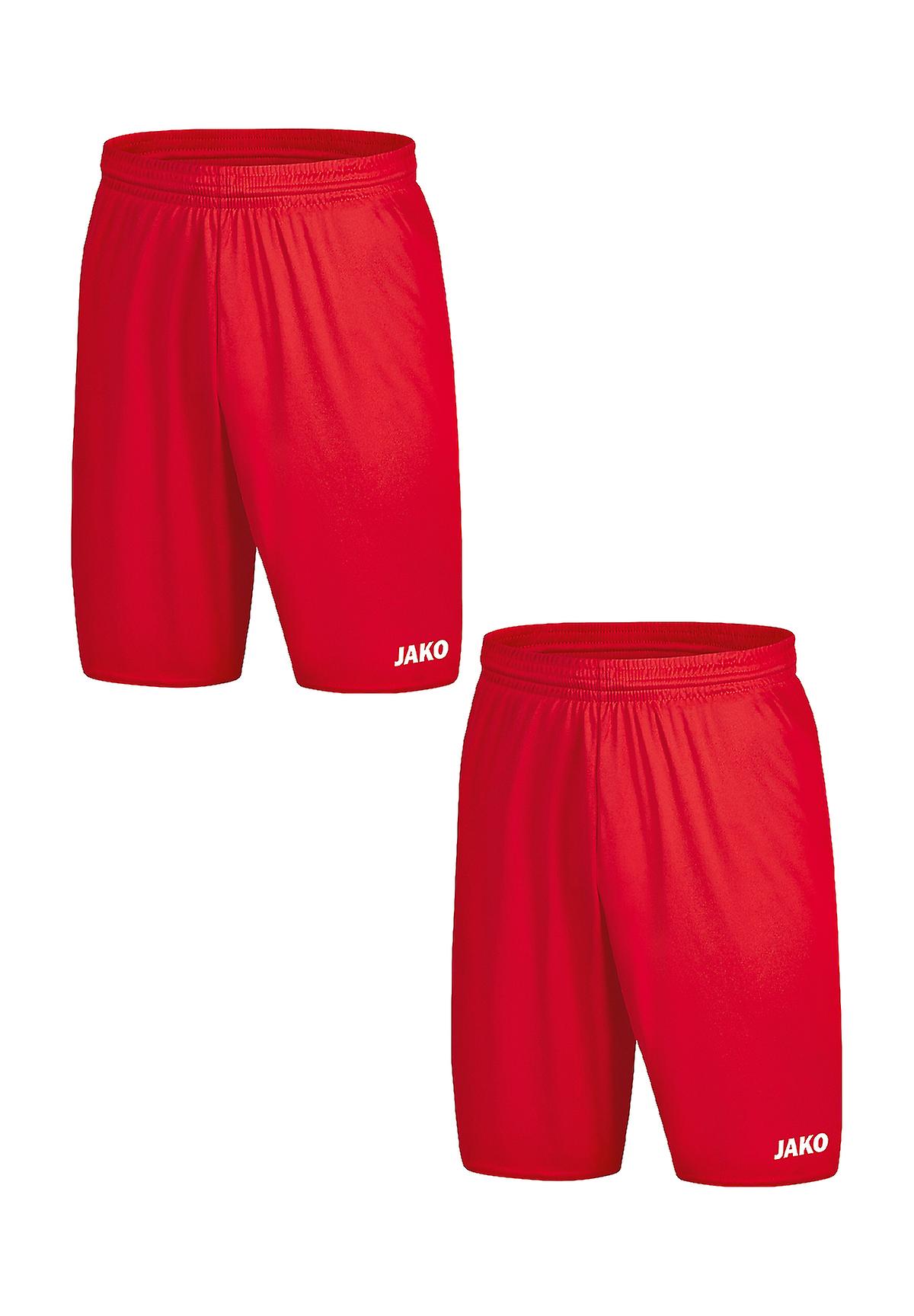 JAKO Jungen Kurze Sporthose 2er-Set Shorts Elastisch Kordelzug Atmungsaktiv