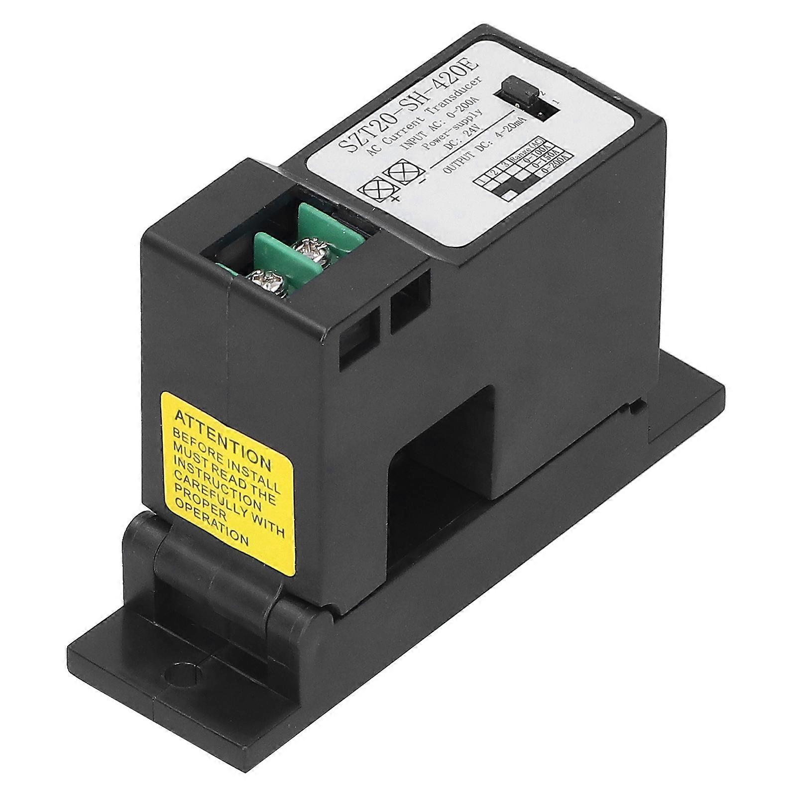 Ouitble AC Current Transmitter AC Current Converter Transmitter Transducer 0-200A SZT20-SH-420E