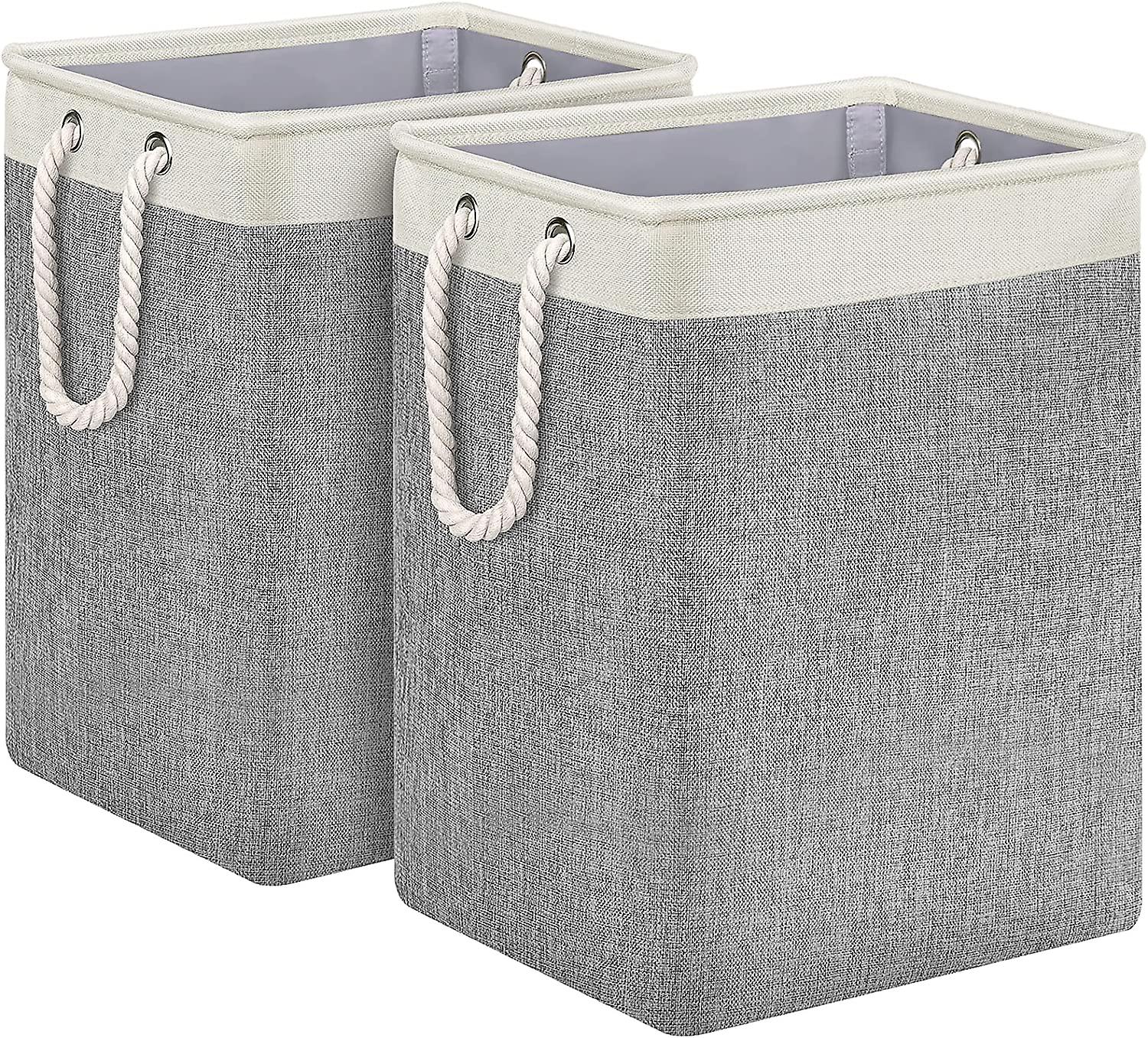 Laundry Baskets 2 Pack Laundry Hamper Large Clothes Hamper 20" Height Tall Basket with Durable