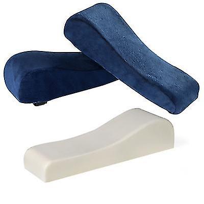 2# Navy Blue Home Chair Armrest Pad, Memory Foam Elbow Pillow Az18376