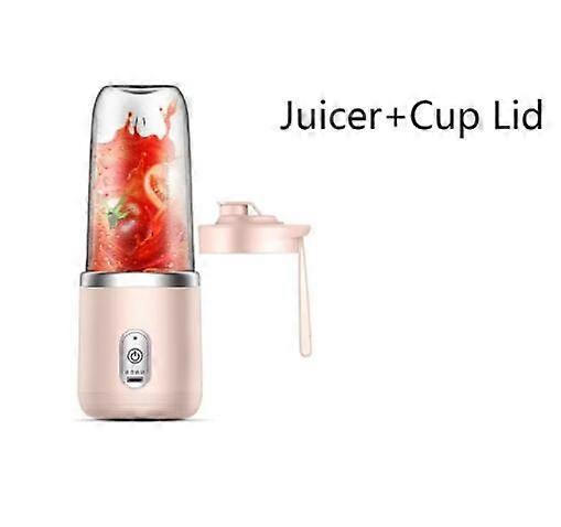 1pc Blå / rosa bærbar elektrisk liten juice extractor husholdnings multifunksjon juice kopp miksing og hjelpemat