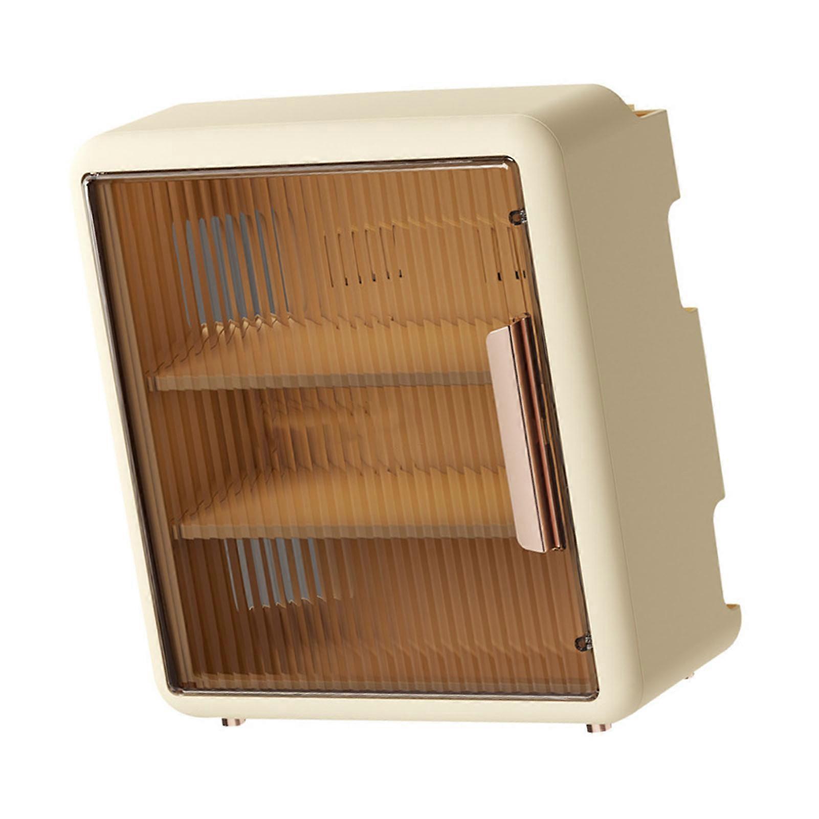 Wall Mounted WiFi Router Storage Box Semi Transparent Open Hole Wall Router Cable Box for Office