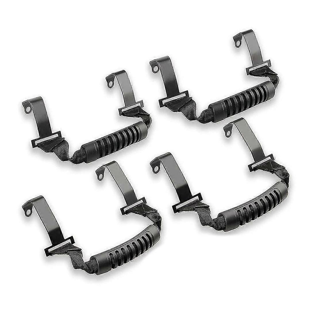 JL Roll Bar Bolt-In Mounting Brackets Grab Handles Front & Rear for 2018-2021 Wrangler JL JT