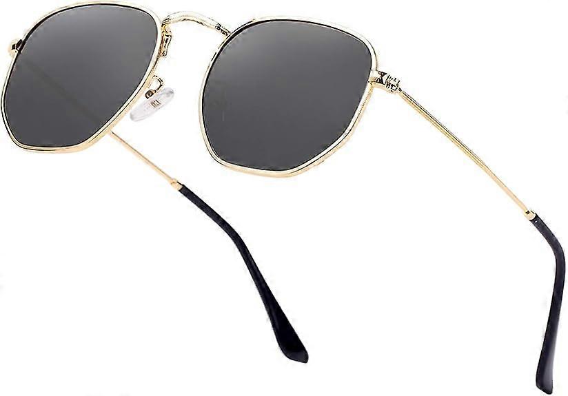 Hipster Hexagonal Polarized Sunglasses Men