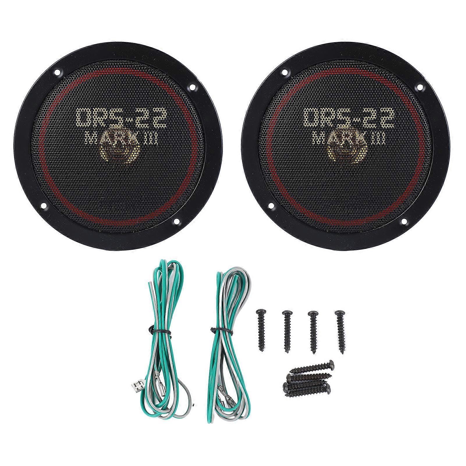 6in Car Coaxial Speaker High Fidelity Audio Stereo Bass Tweeters Loudspeaker Set Car Speaker System E2U411