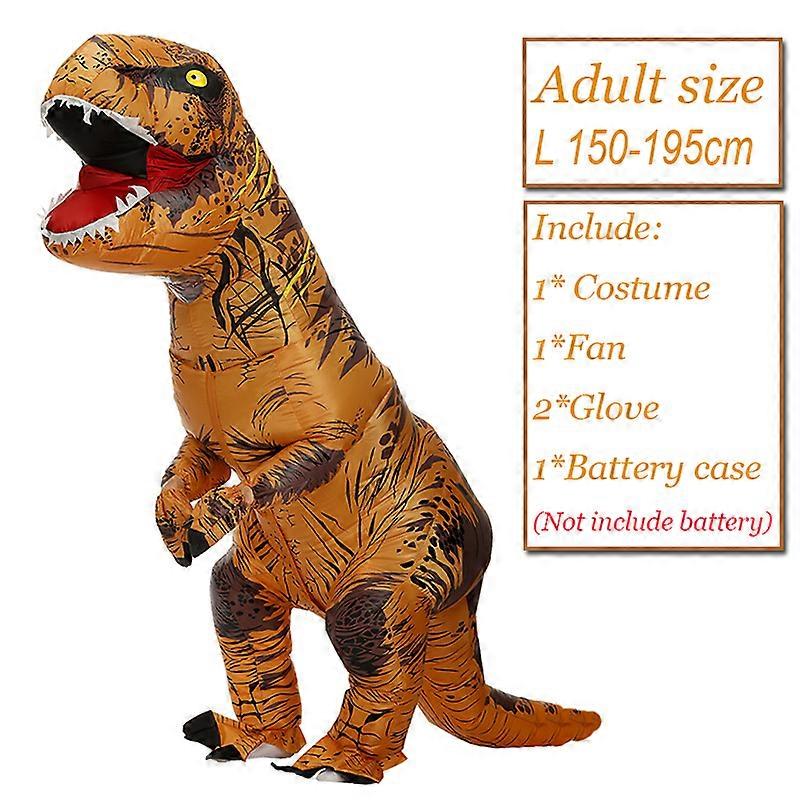 Adult Kids Inflatable Dinosaur Costume Jurassic World Park Trex T-Rex Party AU - Foto 4