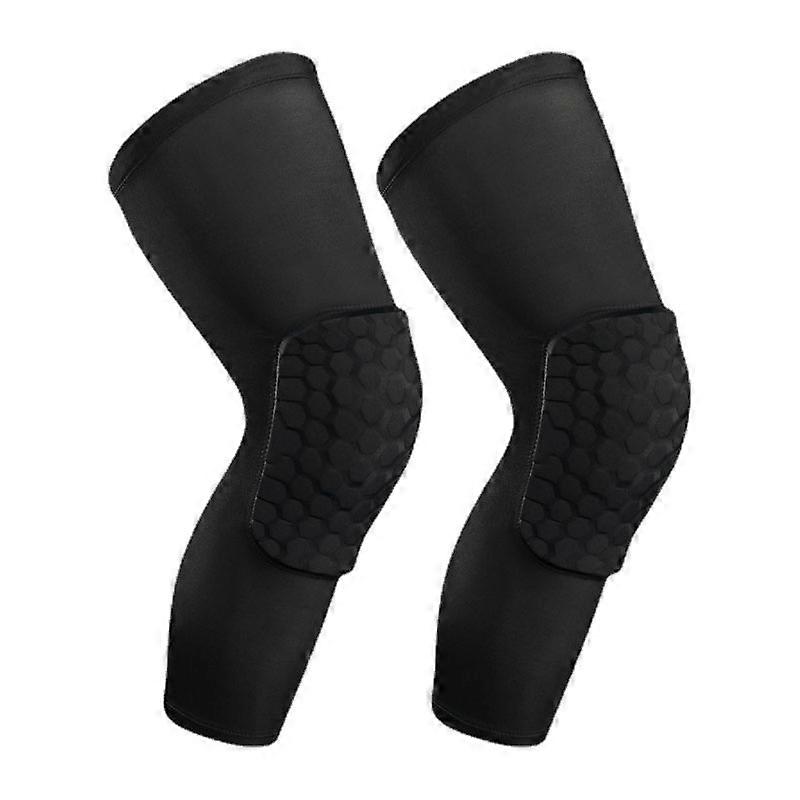 Knee Brace Anti Collision Breathable Soft Elastic Non Slip Knee Support Stabilizer Black M