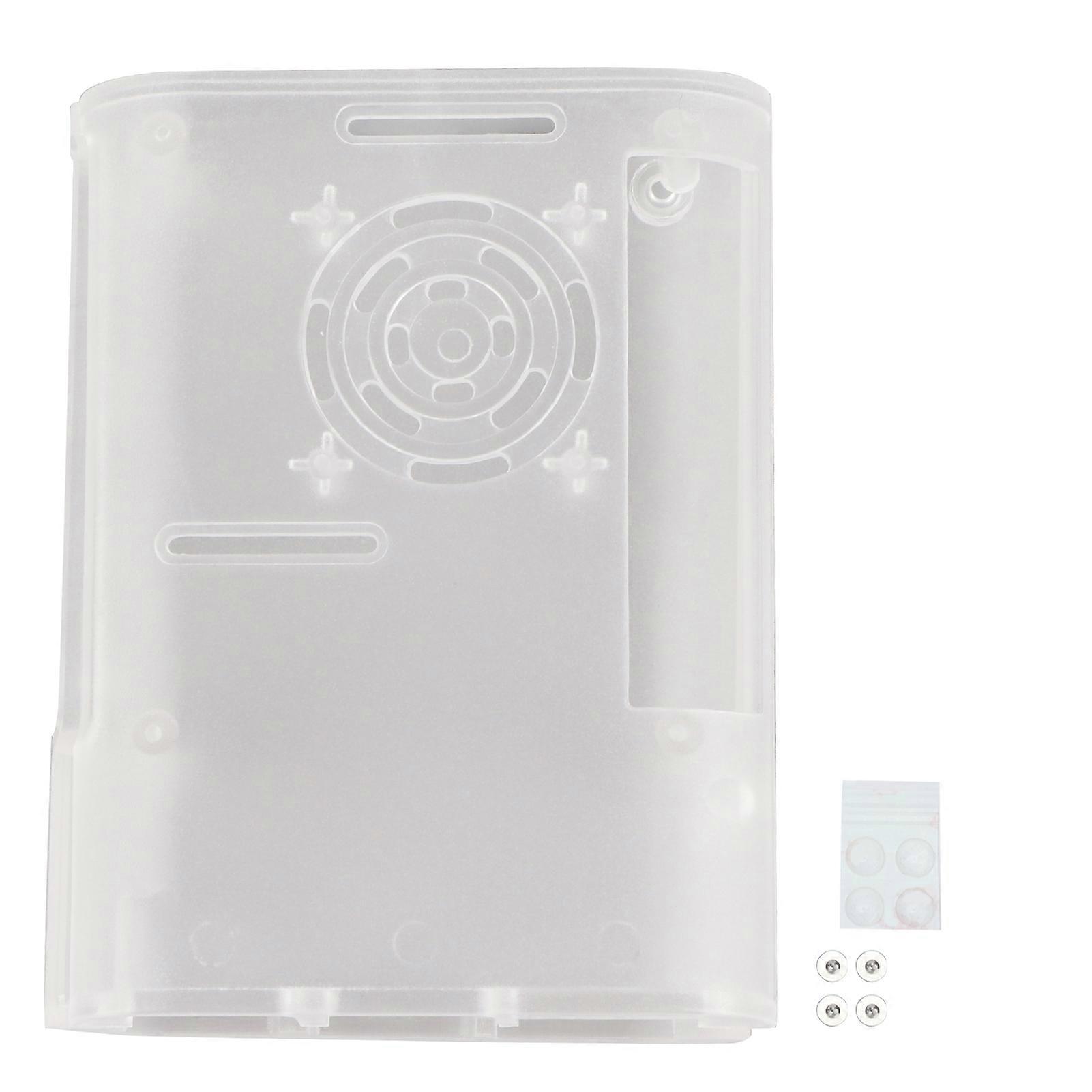 Kryt pre Raspberry Pi 4 Model B ABS puzdro Mikropočítač chladiaci plášť s protišmykovou podložkou
