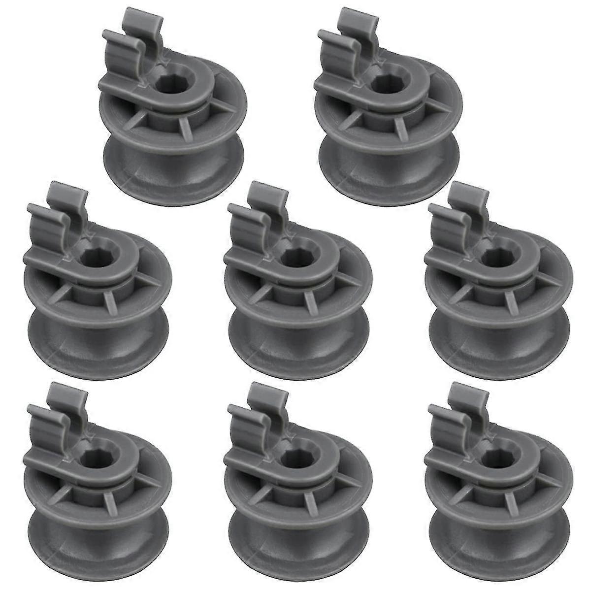 8Pcs 4581DD3002A Dishwasher Upper Rack Wheels,Dishrack Roller and Axle Assembly Replacement Part fo