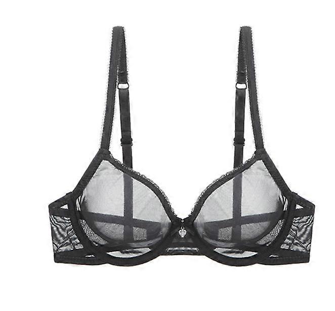 Women's Sheer Mesh Full Coverage Unlined Underwire Bras