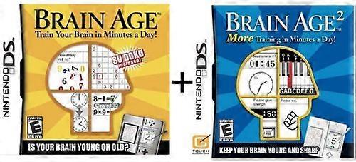 Nintendo DS Brain Age 1 and Brain Age 2 Bundle - PAL - New & Sealed