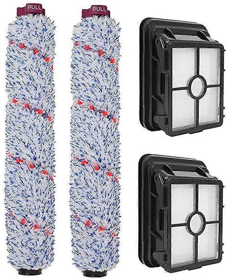 Bissell Crosswave Replacement Filter and Roller Brushes - Washable and Compatible (Combo Pack)