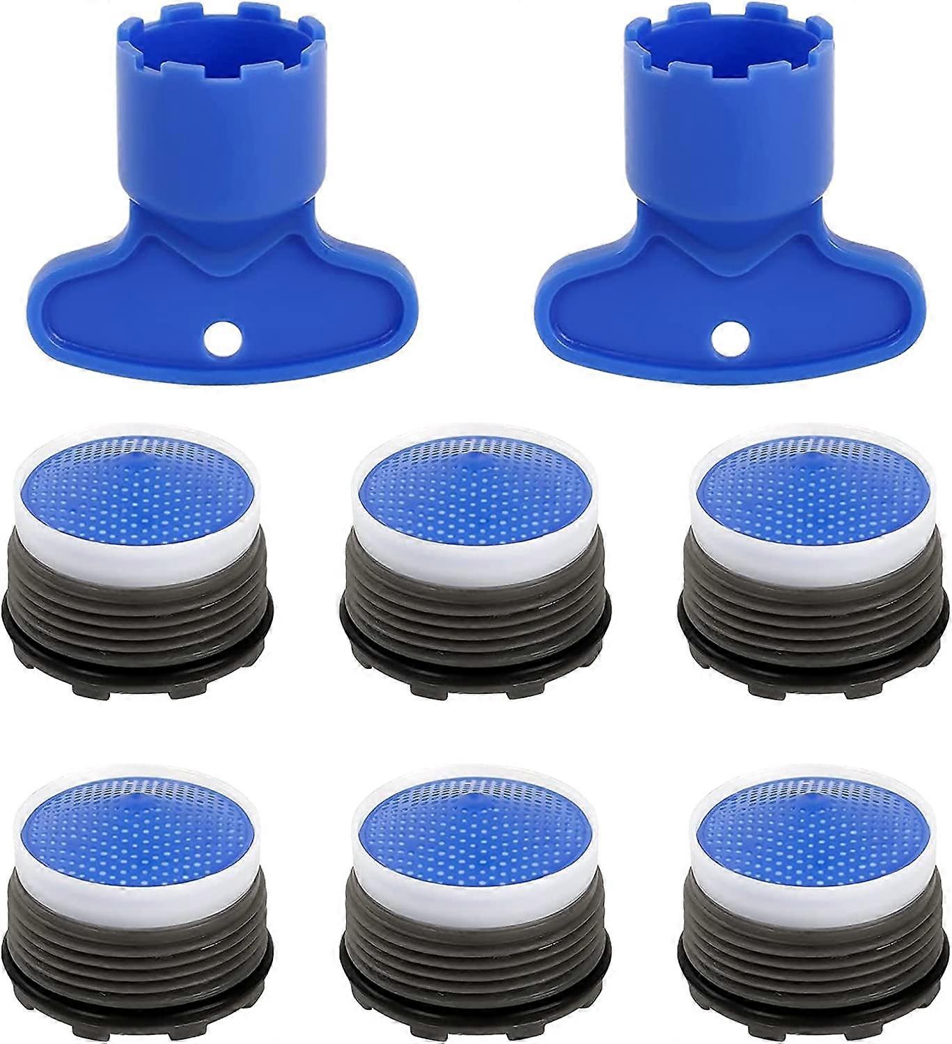 Robinet d’aérateurs 8 PCS, aérateur de robinet environnemental avec outil de clé de retraitM16