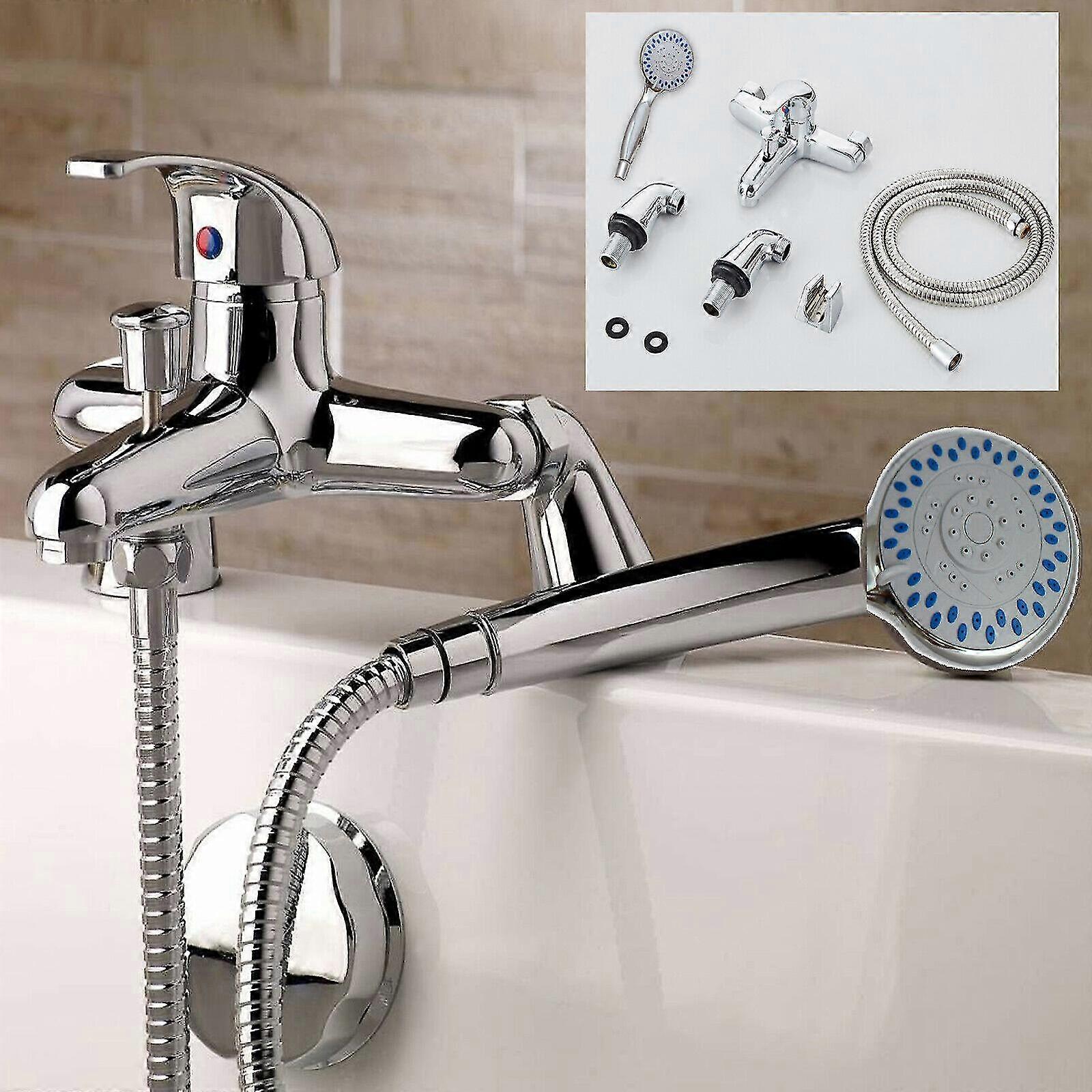 Moderner Monoblock Bad Duscharmatur Wasserhahn Badezimmer Wanne Füller Messing Wasserhahn Handset