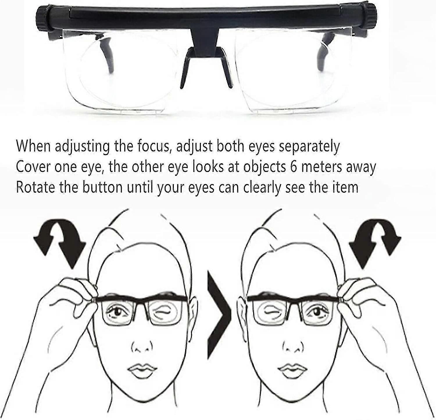 2023 Νέα ρυθμιζόμενα γυαλιά εστίασης Dial Vision Reading Glasses Variable Focus Near and Far Sight Distance Vision για ηλικιωμένους