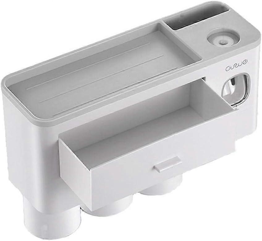 Wall-mounted bathroom toothbrush holder, toothpaste dispenser, bathroom accessories