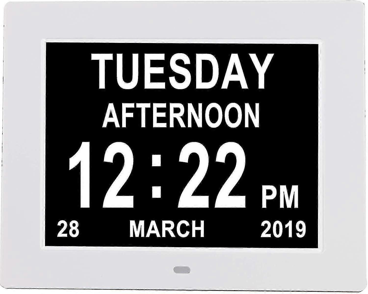 Led Calendar Dementia Time Digital Daytime Alarm Clock