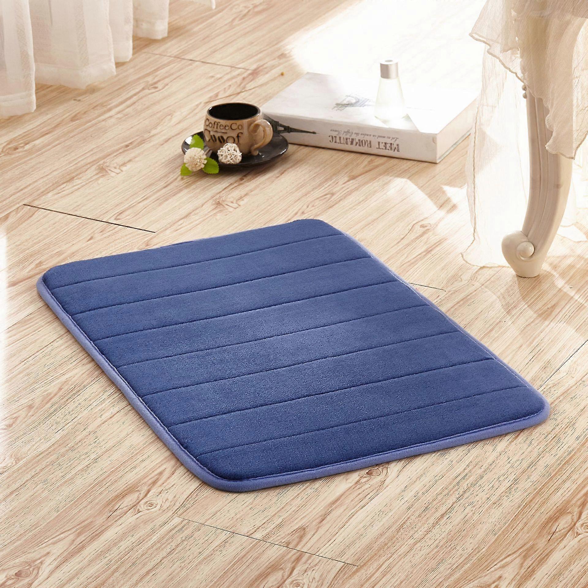 Memory Foam Bathroom Bath Rugs Absorbent Non-slip Bath Mat Washable Bath Mat - 50 X 80cm