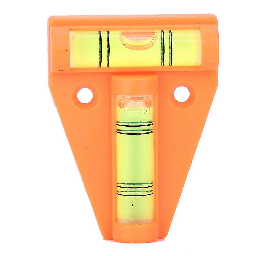 Measurement Instrument T Level Bubble with Installation Hole Measuring Tool for Camera(Orange)