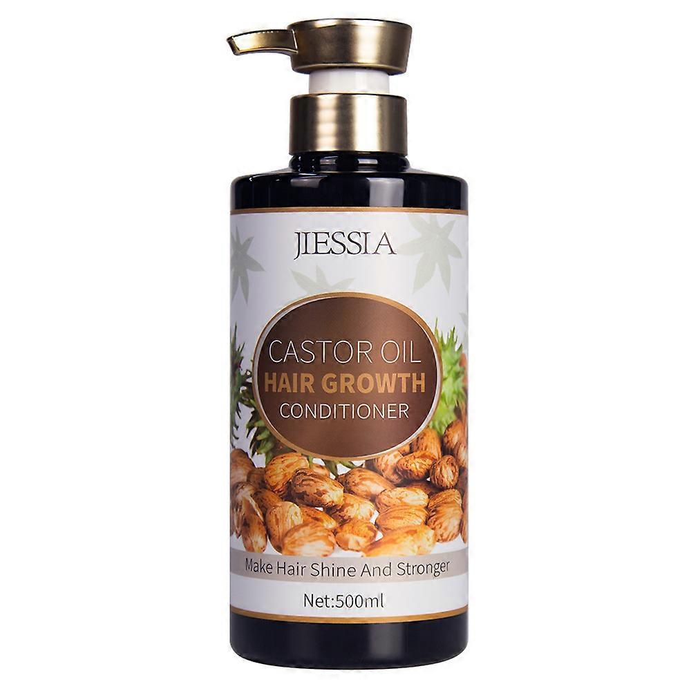 Après-shampooing à l’huile de ricin Après-shampooing pour la croissance des cheveux, Après-shampooing à l’huile de ricin, Contrôle de l’huile hydratante, Après-shampooing épaississant pour les cheveux endommagés D