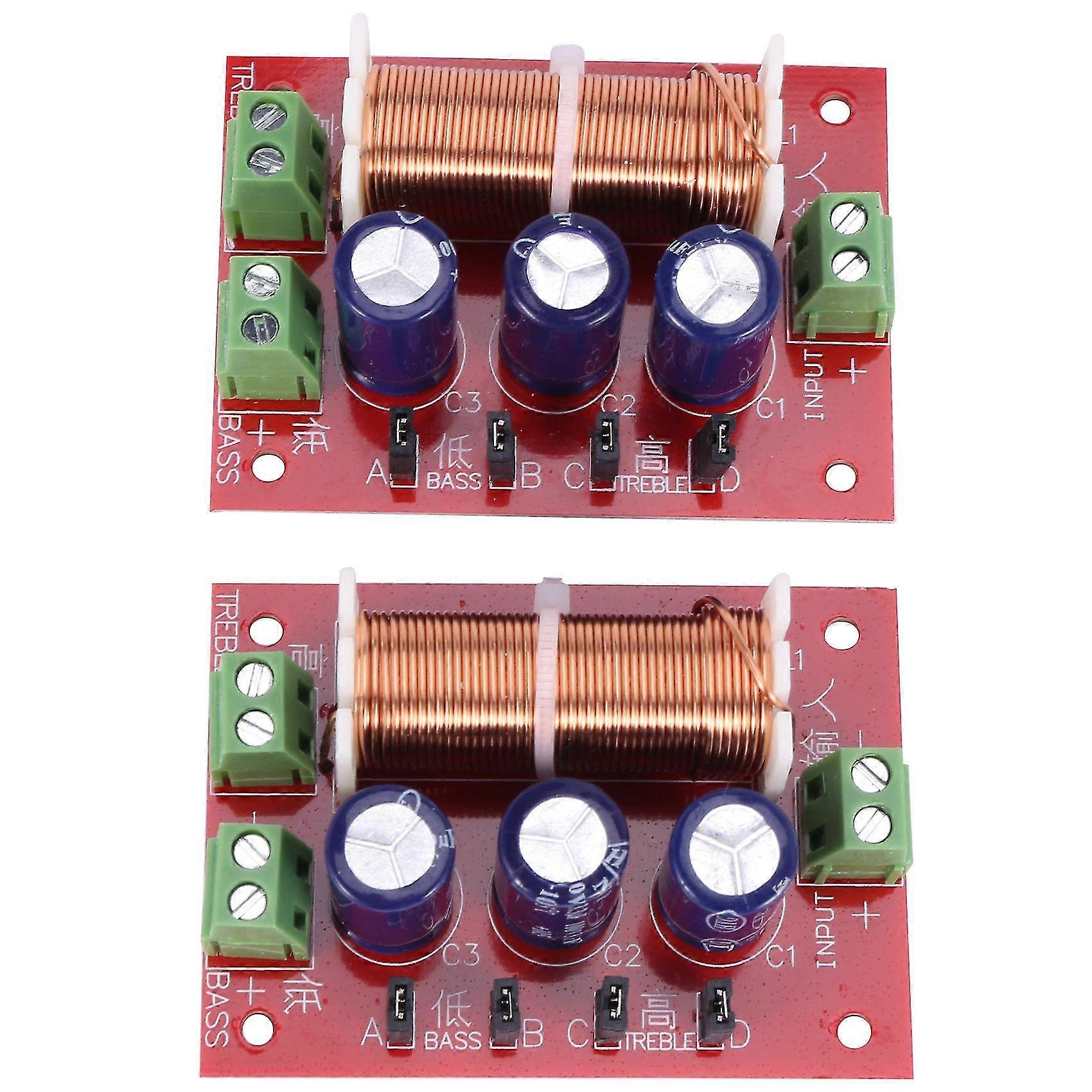 2 stuks 400W luidspreker crossover 2-weg audio-aanpassing tweeter basluidsprekers filter frequentieverdeler f