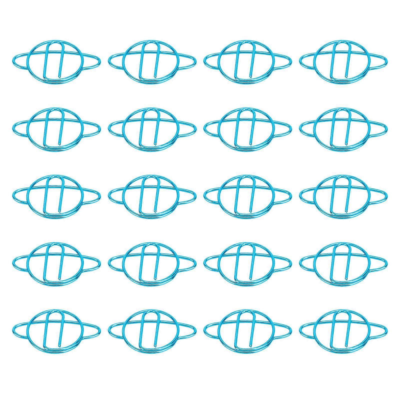 20pcs Paper Clips Light Small Portable School Office Paper Marker Fun Bookmark Folder